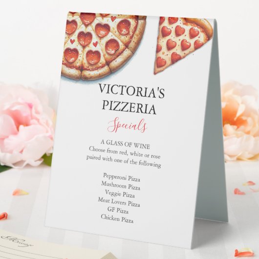 Plaque De Table Restaurants Pizza (In SItu (Mariage))