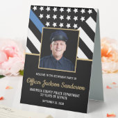 Plaque De Table Retraite de la police Ligne bleue Drapeau de la ph (In SItu (Mariage))