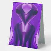 Plaque De Table Rêves arc-en-ciel violets 3D, Alien (Recto)