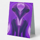 Plaque De Table Rêves arc-en-ciel violets 3D, Alien (Verso)