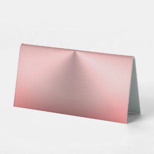 Plaque De Table Revêtement en métal rose moderne (look or Rose)