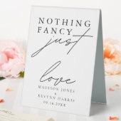 Plaque De Table Rien de fantaisie Juste Amour Mariage (In SItu (Mariage))