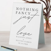Plaque De Table Rien de fantaisie Juste Amour Mariage (En SItu (Tableau))