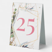 Plaque De Table Robe rose élégante personnalisée 16 ans douce (Verso)