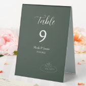 Plaque De Table ROE Dusky Green & White Simple Mariage (In SItu (Mariage))