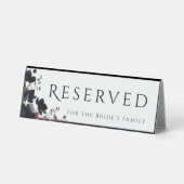 Plaque De Table Romantic Floral Wedding Soft Elegant (Recto)