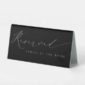 Plaque De Table Romantic Reserved Wedding Table Tent Sign Decor (Recto)