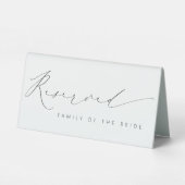 Plaque De Table Romantic Reserved Wedding Table Tent Sign Decor (Verso)