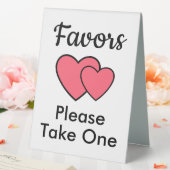 Plaque De Table Romantique rose Coeur mariage Favoriser (In SItu (Mariage))