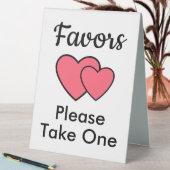 Plaque De Table Romantique rose Coeur mariage Favoriser (En SItu (Tableau))