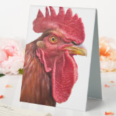 Plaque De Table Rooster Face (In SItu (Mariage))