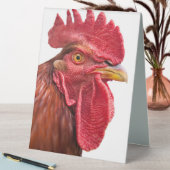 Plaque De Table Rooster Face (En SItu (Tableau))