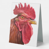 Plaque De Table Rooster Face (Verso)