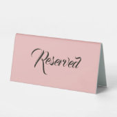 Plaque De Table Rose Dusty (Recto)