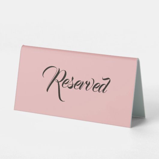 Plaque De Table Rose Dusty (Recto)