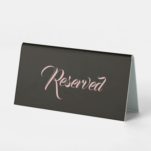 Plaque De Table Rose Dusty (Verso)