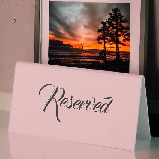 Plaque De Table Rose Dusty