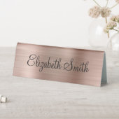 Plaque De Table Rose Gold Métallisé Féminin (En SItu (Tableau))