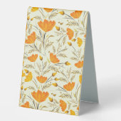 Plaque De Table Rose jaune (Recto)