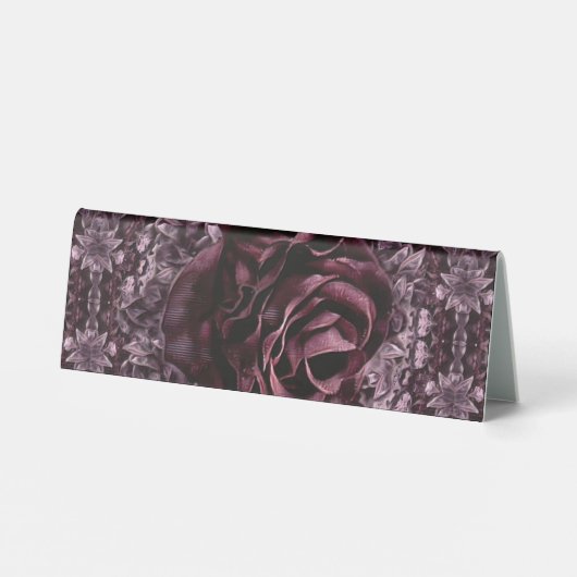 Plaque De Table Rose Mandala (Verso)