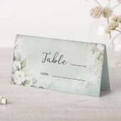 Plaque De Table Roses blanches Eucalyptus Feuilles (En SItu (Tableau))
