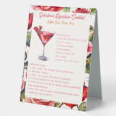 Plaque De Table Rosey Galentine's Day Fizz Signature Cocktail (Recto)