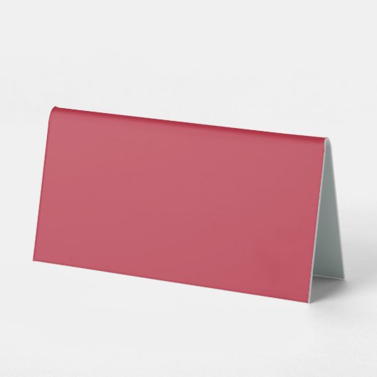 Plaque De Table Rouge brique (couleur solide) (Recto)
