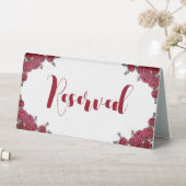 Plaque De Table Rouge Rose Floral thème Mariage (En SItu (Tableau))
