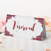 Plaque De Table Rouge Rose Floral thème Mariage (In SItu (Mariage))