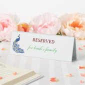 Plaque De Table Royal Blue Peacock Wedding Table Tent Sign (In SItu (Mariage))
