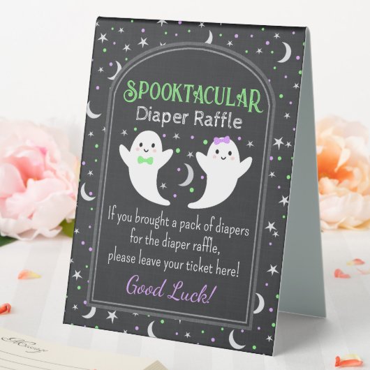 Plaque De Table Rupture de la couche fantôme d'Halloween (In SItu (Mariage))