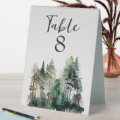 Plaque De Table Russe Watercolor Numéro de la table (En SItu (Tableau))