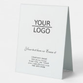 Plaque De Table Rustic Ajouter Logo Texte Personnalisé Promotion d (Verso)