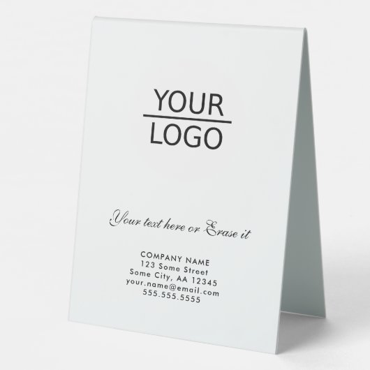 Plaque De Table Rustic Ajouter Logo Texte Personnalisé Promotion d (Verso)