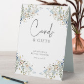 Plaque De Table Rustic Blue Wildflowers & Daisies Shower Gifts (En SItu (Tableau))