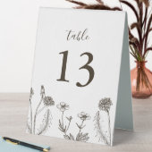 Plaque De Table Rustic Boho Wildflower  Wedding (En SItu (Tableau))
