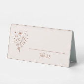 Plaque De Table Rustique Burtic Boho Botanical Mariage (Recto)