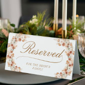 Plaque De Table Rustique Moderne Chic Typographie Mariage Réservé