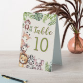 Plaque De Table Safari Jungle Baby shower Numéro de table (En SItu (Tableau))