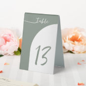 Plaque De Table Sage Green Arch Mariage Numéro de table Tente (In SItu (Mariage))