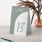Plaque De Table Sage Green Arch Mariage Numéro de table Tente (En SItu (Tableau))