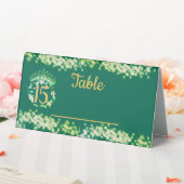 Plaque De Table Sage Green Elegant Boho Quinceañera espagnol (In SItu (Mariage))