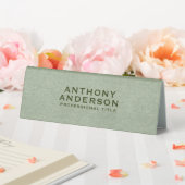 Plaque De Table Sage Green Fabric Texture (In SItu (Mariage))