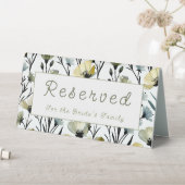Plaque De Table Sage Green & Soft Yellow Botanical Wedding (En SItu (Tableau))