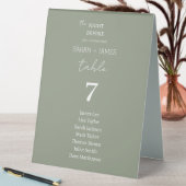 Plaque De Table Sage moderne la nuit avant le Mariage Seing Chart (En SItu (Tableau))