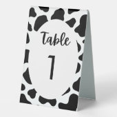 Plaque De Table Saint vache Imprimer vache Fête à thème Numéro de (Verso)