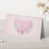 Plaque De Table Saint-Valentin Cœur Rose (En SItu (Tableau))