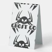 Plaque De Table Saison Éffrayante de Ghost Go (Verso)