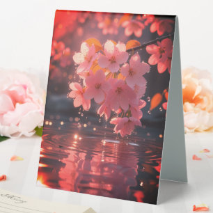 Plaque De Table Sakura Rose Fleurit Sur L'Eau Serene Spring Nat