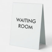 Plaque De Table Salle d'attente (Verso)